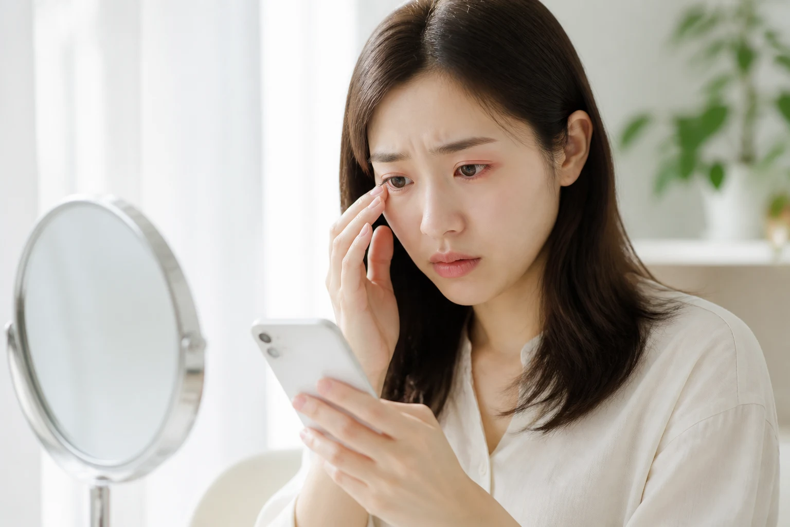시술 후 피부 창백, 통증, 시야 변화 등 주의해야 할 긴급 신호를 안내하는 인포그래픽
